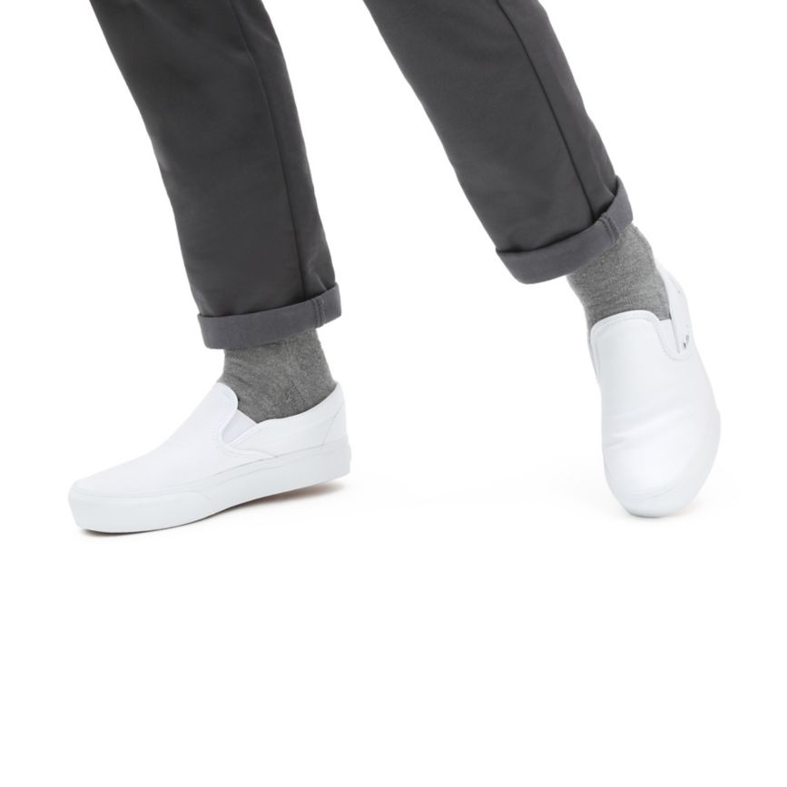 Vans Slip-On Platforme Topanky Biele | VN214J5PP25