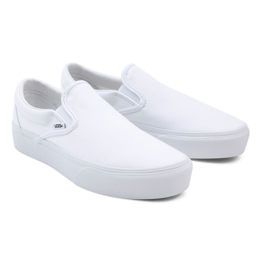 Vans Slip-On Platforme Topanky Biele | VN214J5PP25