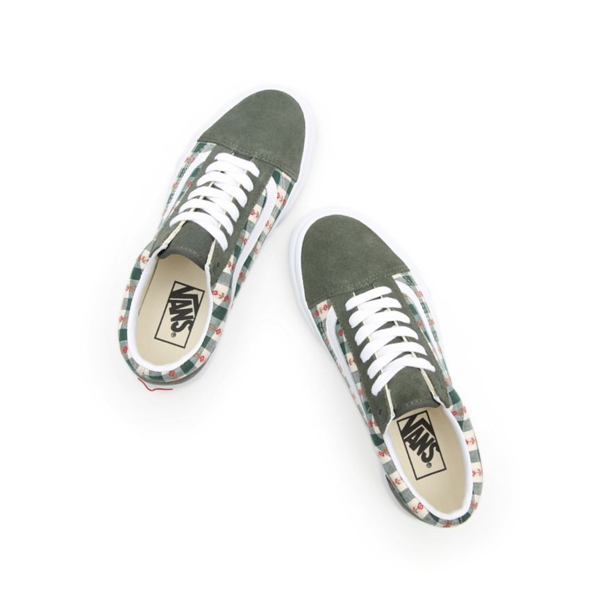 Vans Spring Daze Old Skool Topanky Tmavo Zelene | VN738Q9FV61