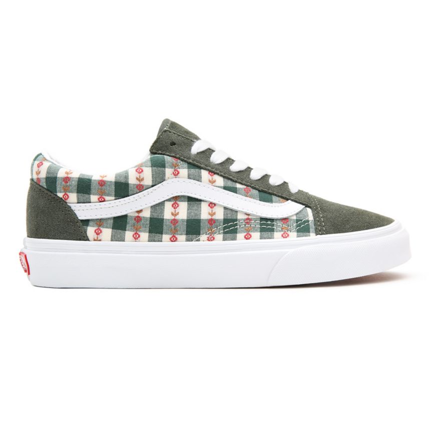 Vans Spring Daze Old Skool Topanky Tmavo Zelene | VN738Q9FV61