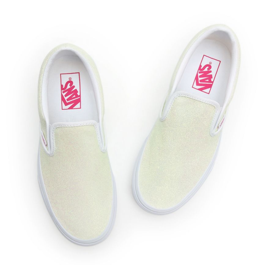 Vans UV Glitter Klasické Slip-On Topanky Biele | VN398F0PD08