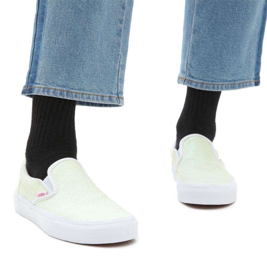 Vans UV Glitter Klasické Slip-On Topanky Biele | VN398F0PD08