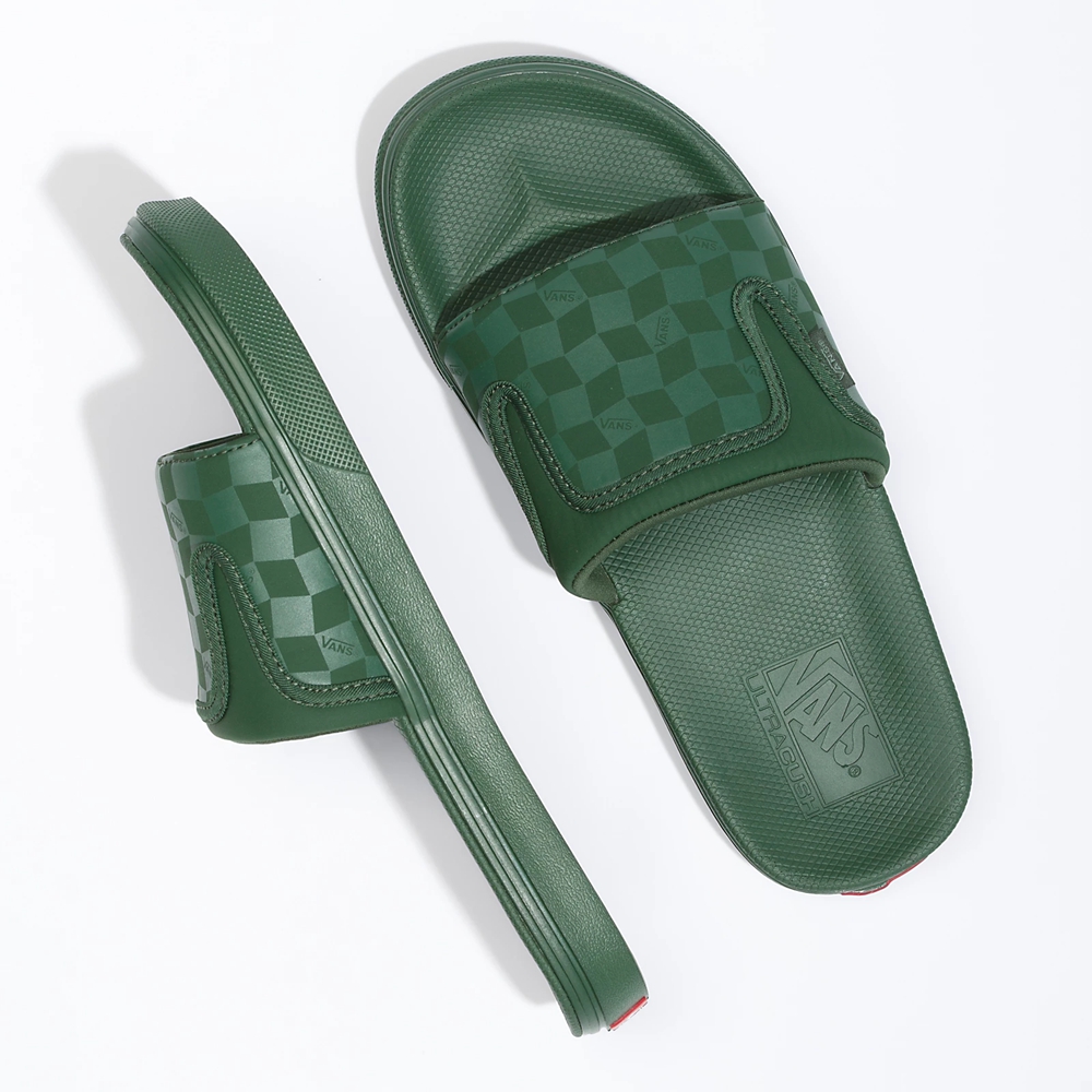 Vans UltraCush Slapky-On Tmavo Zelene | VN004N8MD62