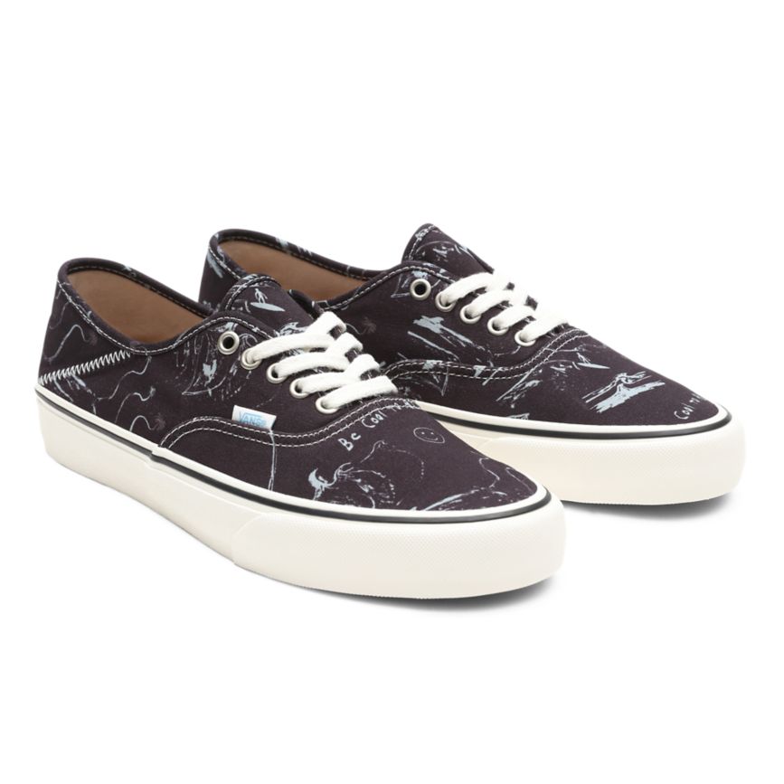 Vans X Chris Johanson Authentic SF Topanky Čierne | VN595G7PT63