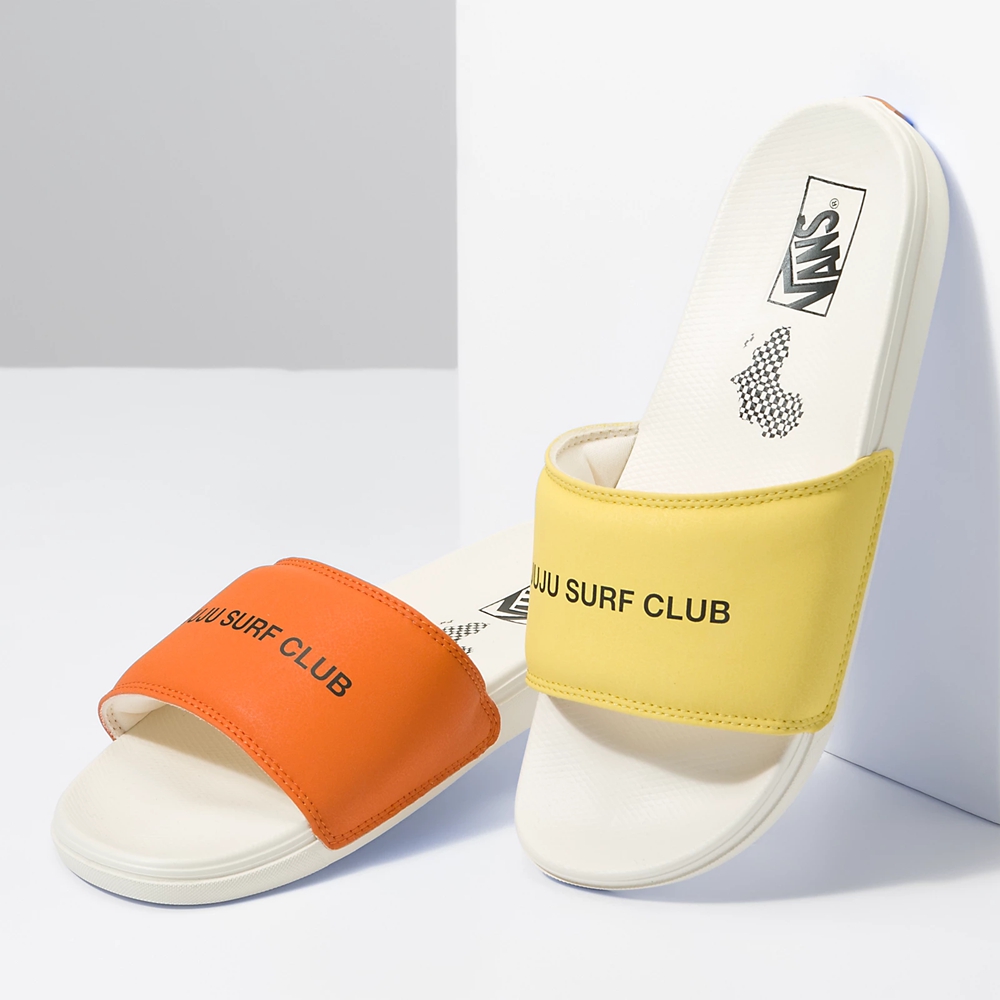 Vans X Juju Surf Club La Costa Slapky-on Biele | VN419X8UQ66