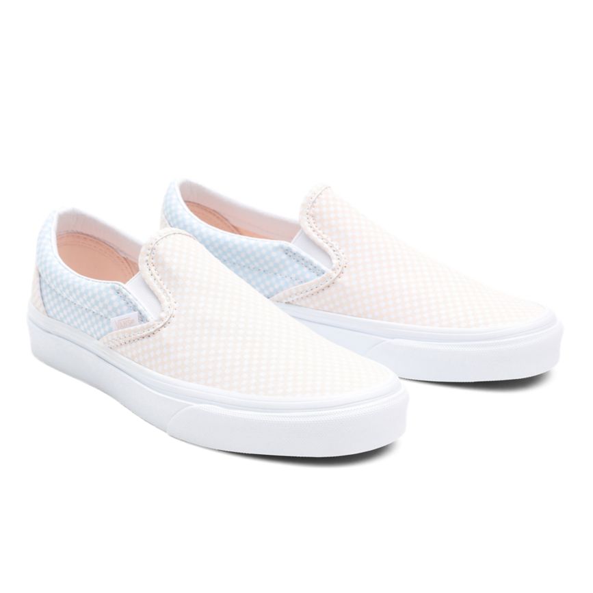 Vans Pastel Checkerboard Klasické Slip-On Topanky Biele | VN412N0RJ46