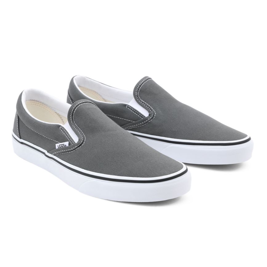 Vans Platene Klasické Slip-On Topanky Tmavo Siva | VN998J3XS42