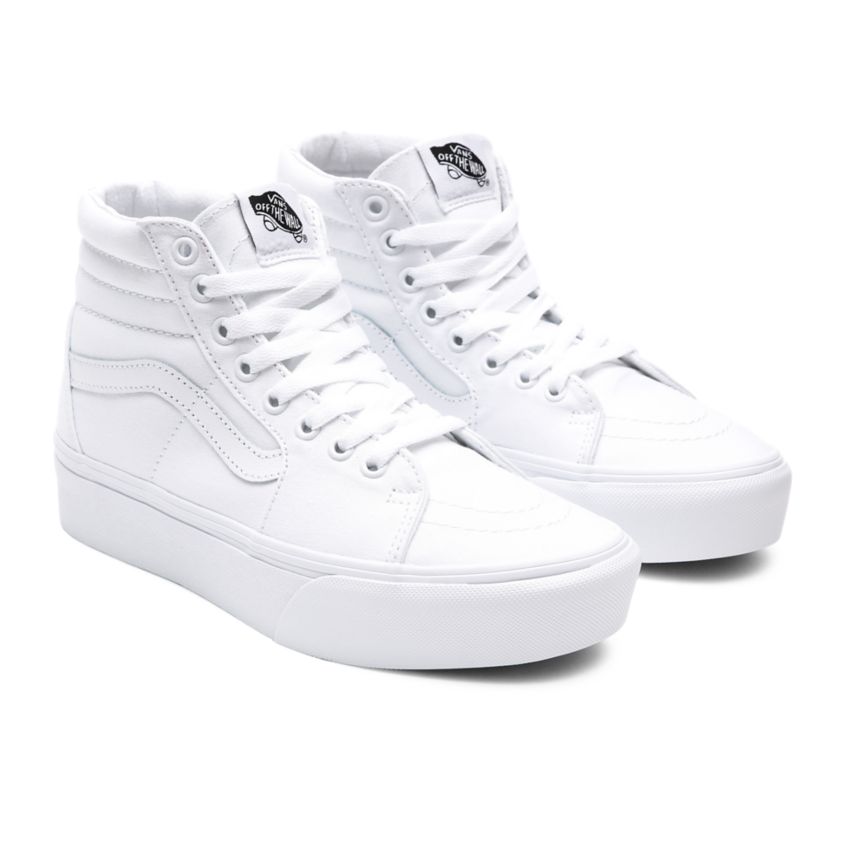 Vans Sk8-Hi Platforme 2.0 Topanky Biele | VN932L7RY38